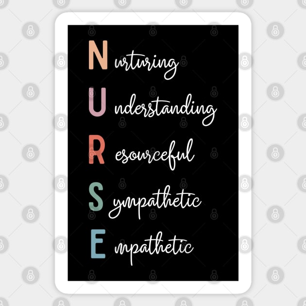 Nurse acronym Sticker by Prism Chalk House